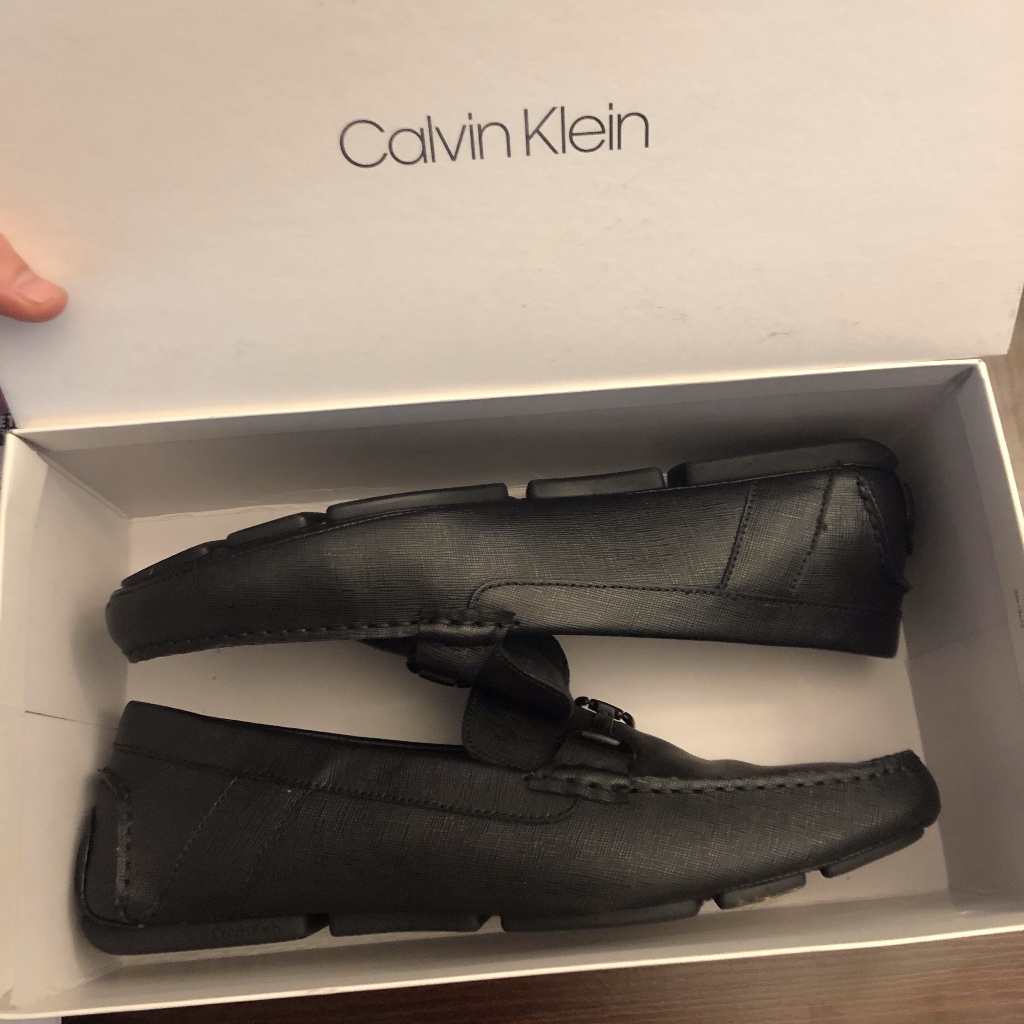 Calvin Klein Men's Mox Weave Emboss Loafers
